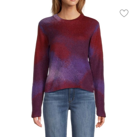 Vince ombre jacquard crew sweater- NWT - Picture 6 of 8